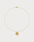 MONICA VINADER Initial S Stamp 18ct Yellow Gold Vermeil Necklace(Gold)