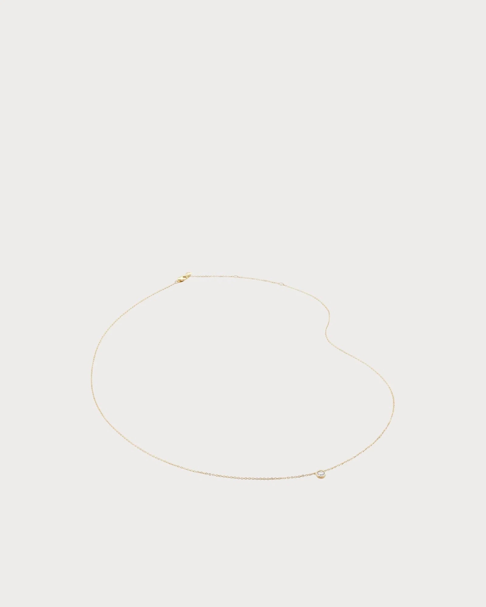 MONICA VINADER Lab-Grown 14ct Yellow-Gold And 0.06ct Lab-Grown Diamond Pendant Necklace(Gold)