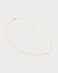 MONICA VINADER Marquise 14ct Yellow Gold And 0.016ct Lab-Grown Diamond Pendant Necklace(Gold)