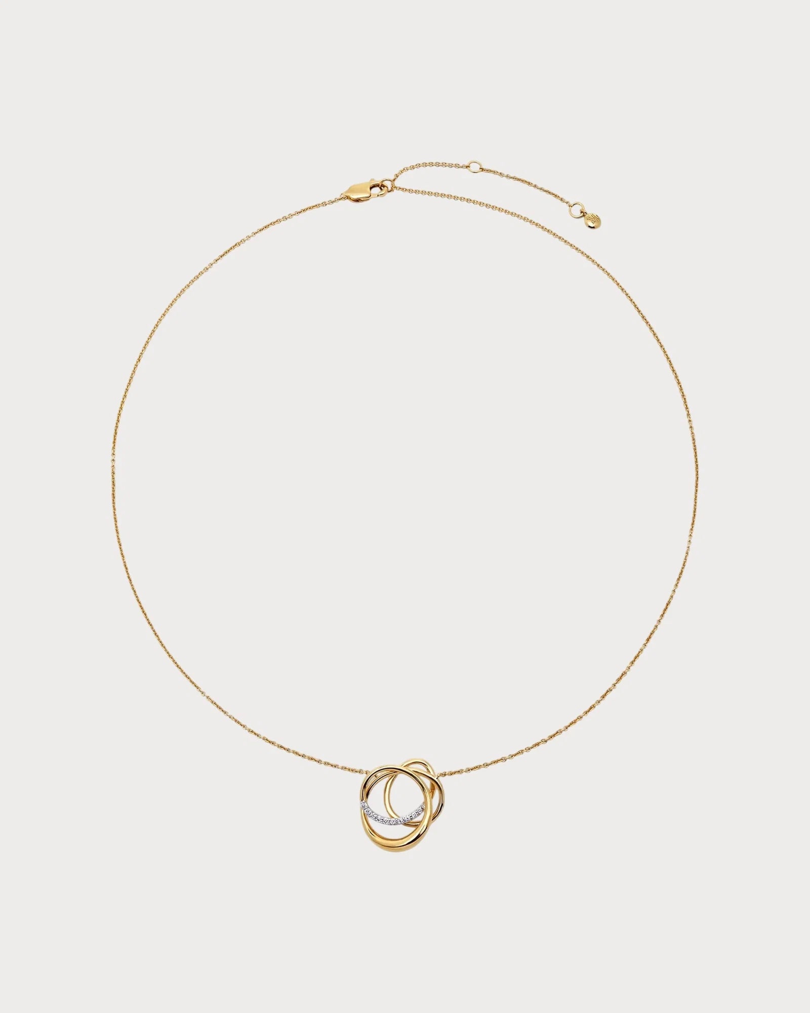 MONICA VINADER Nura Pave Wrap 18ct Yellow Gold Vermeil And Lab-Grown Diamond Necklace(Gold)