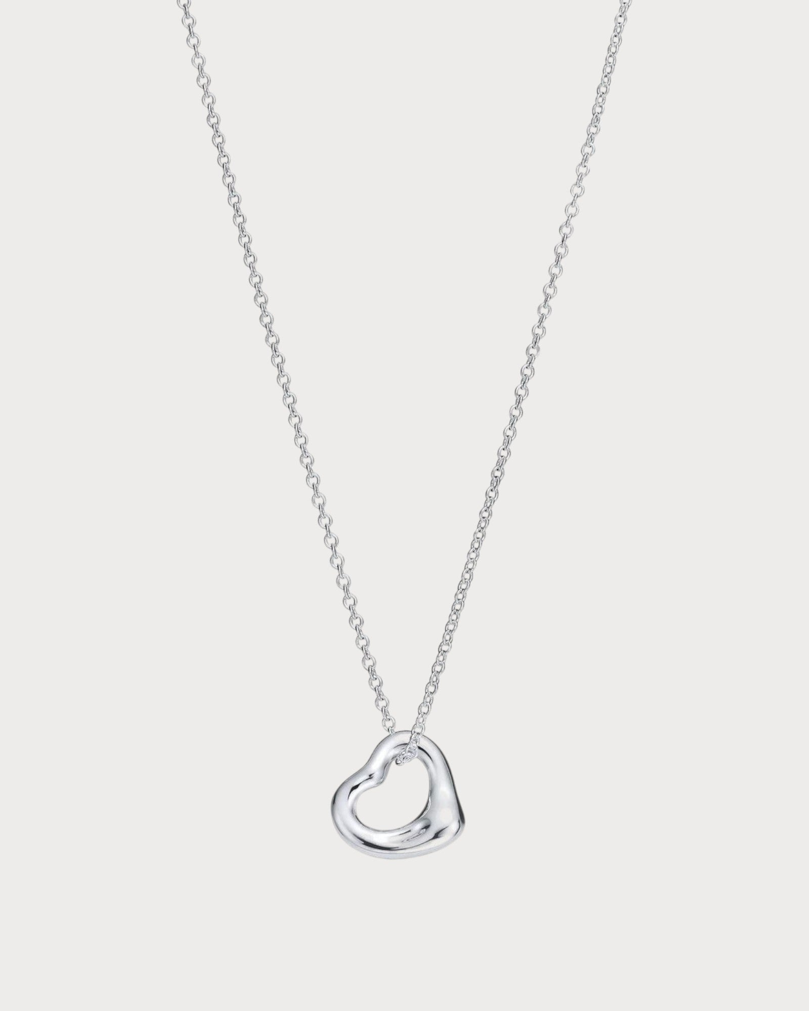 TIFFANY & CO. Elsa Peretti Open Heart Pendant in(Silver)